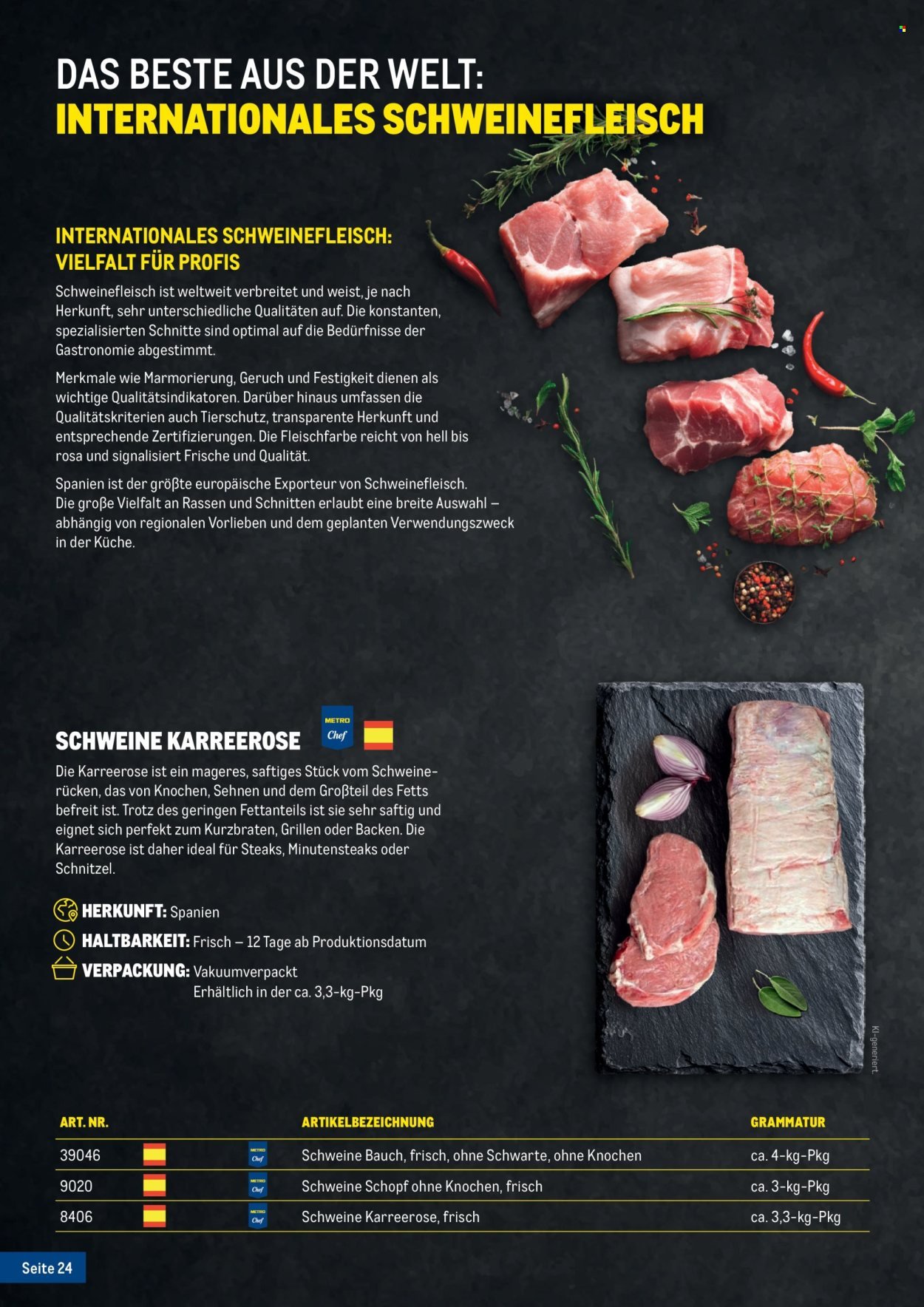 METRO Flugblatt - Fleischkatalog