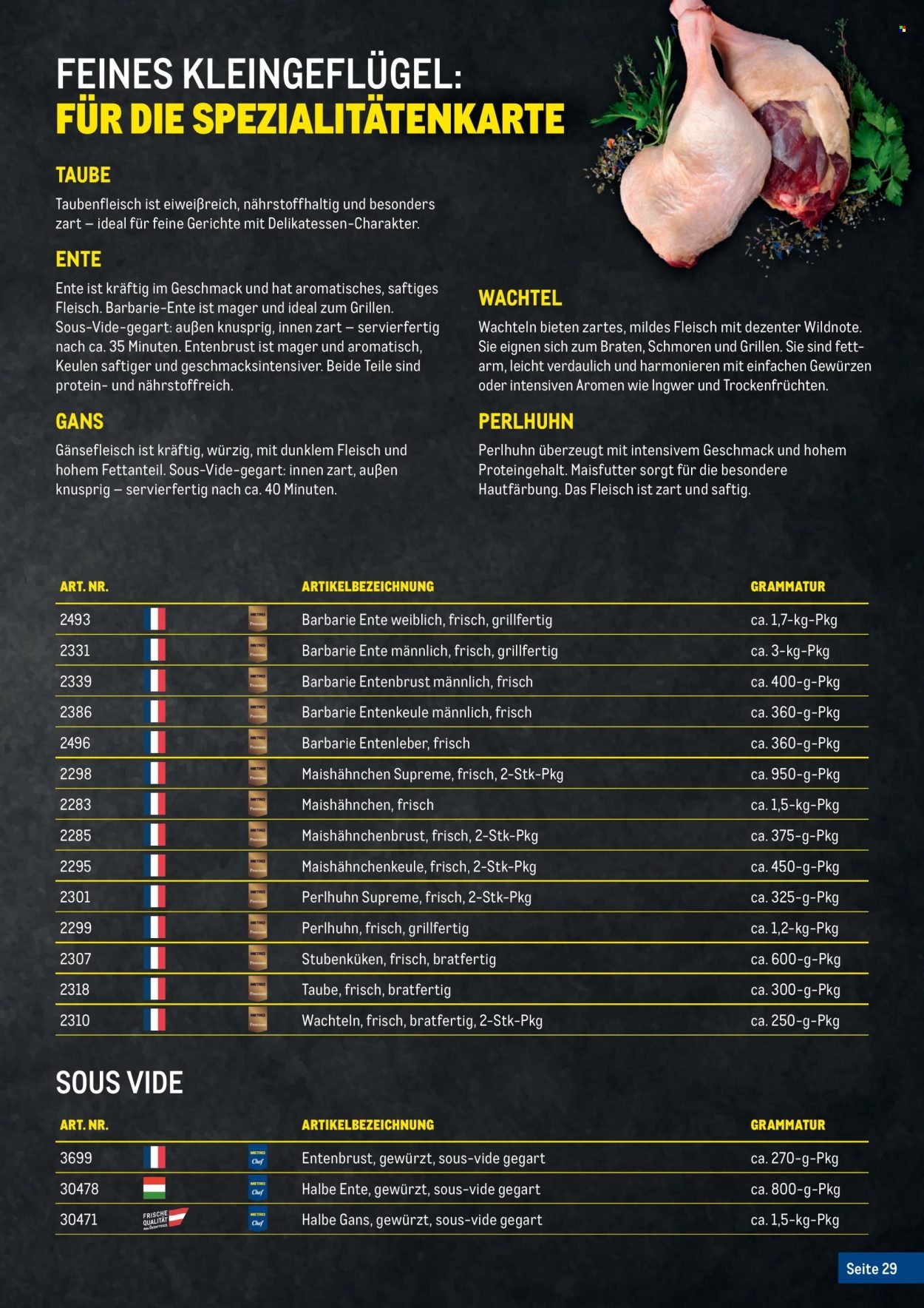 METRO Flugblatt - Fleischkatalog