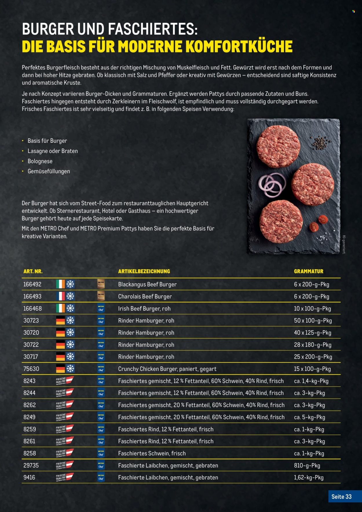 METRO Flugblatt - Fleischkatalog