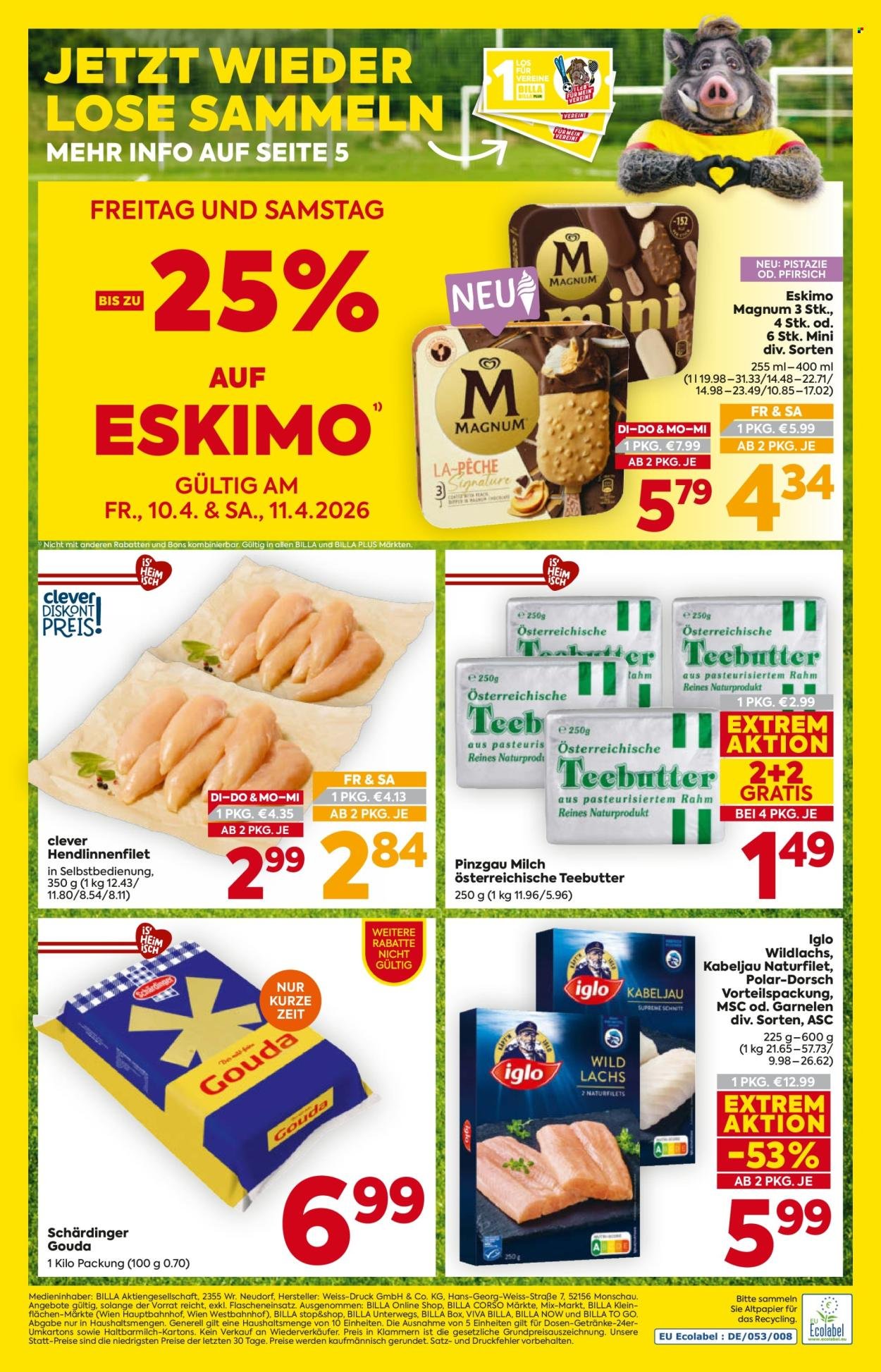 BILLA Flugblatt - Ab Dienstag, 7.4.2026