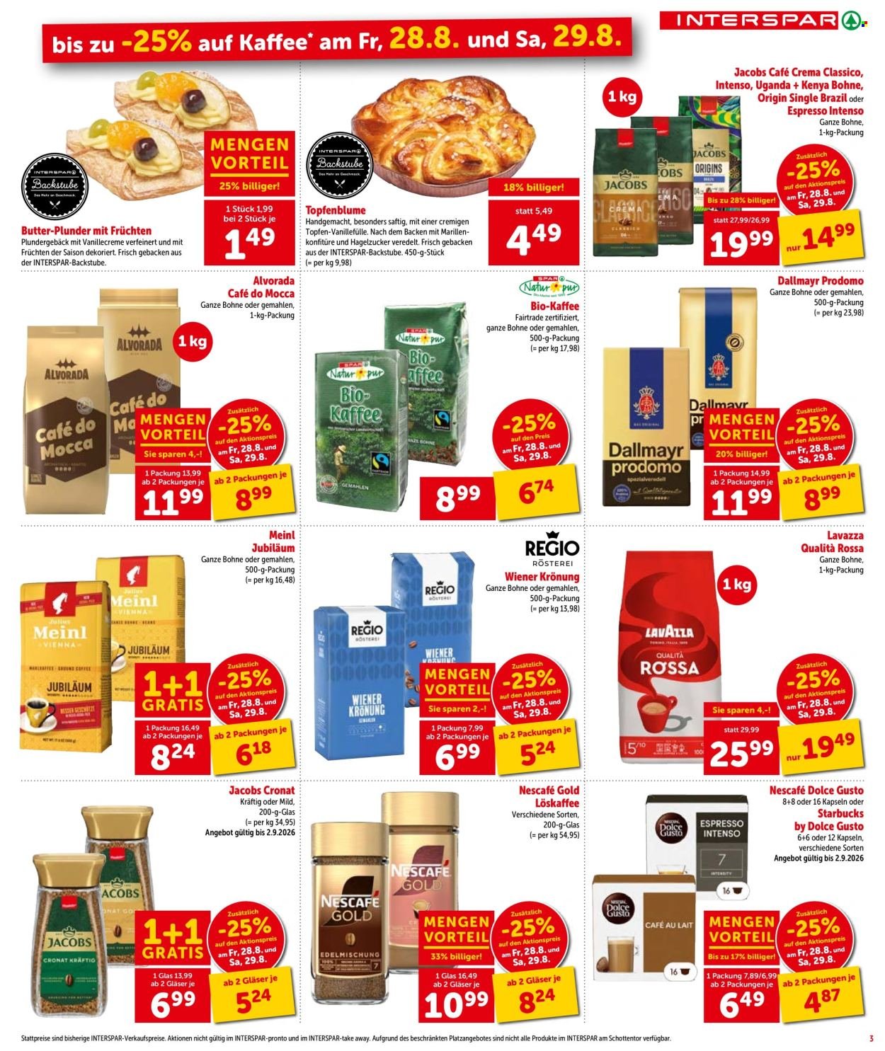 INTERSPAR Flugblatt - Ab Donnerstag, 27.8.2026