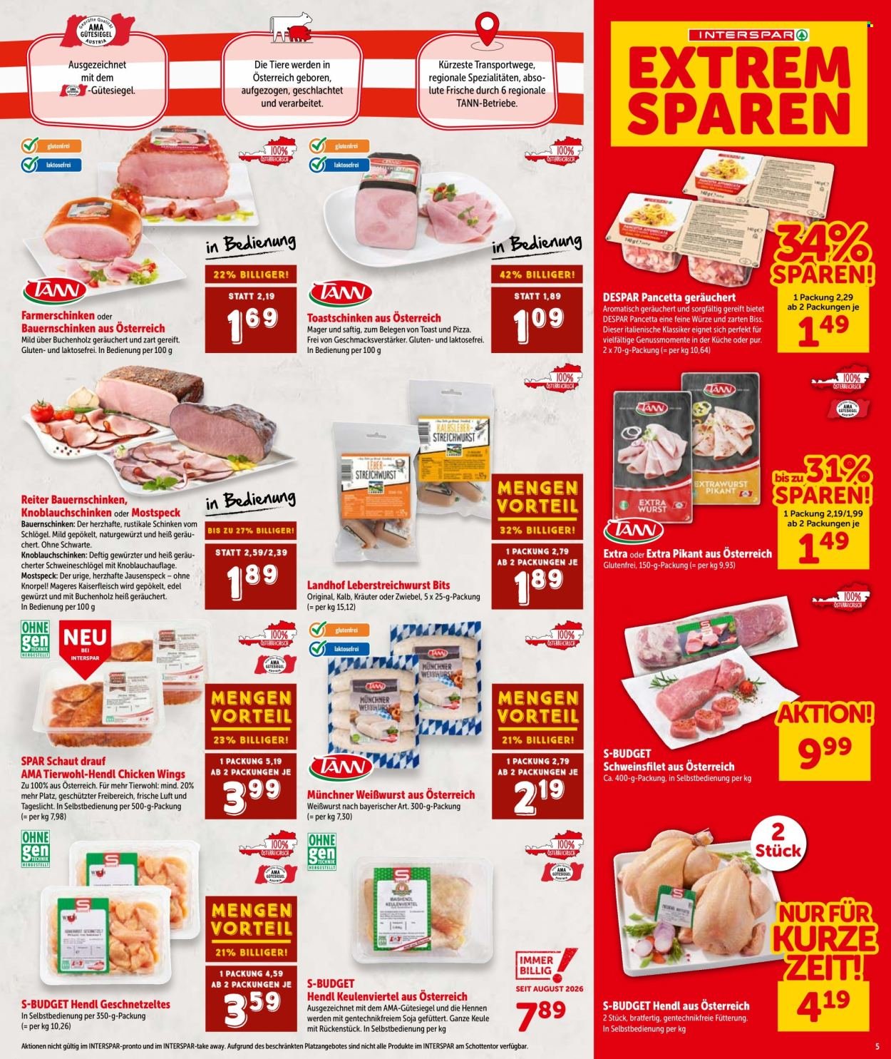 INTERSPAR Flugblatt - Ab Donnerstag, 27.8.2026