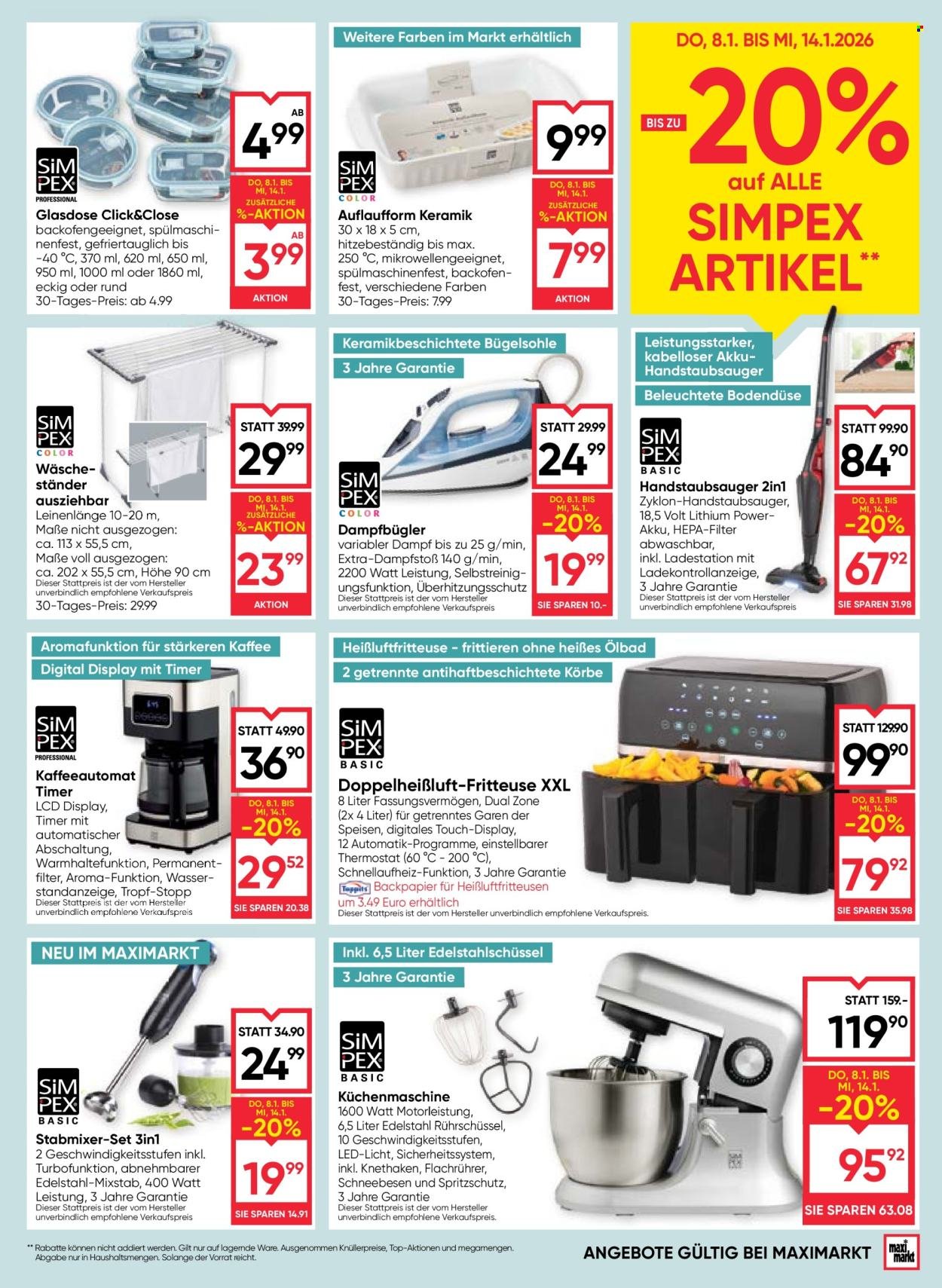 MAXIMARKT Flugblatt - Ab Donnerstag, 8.1.2026