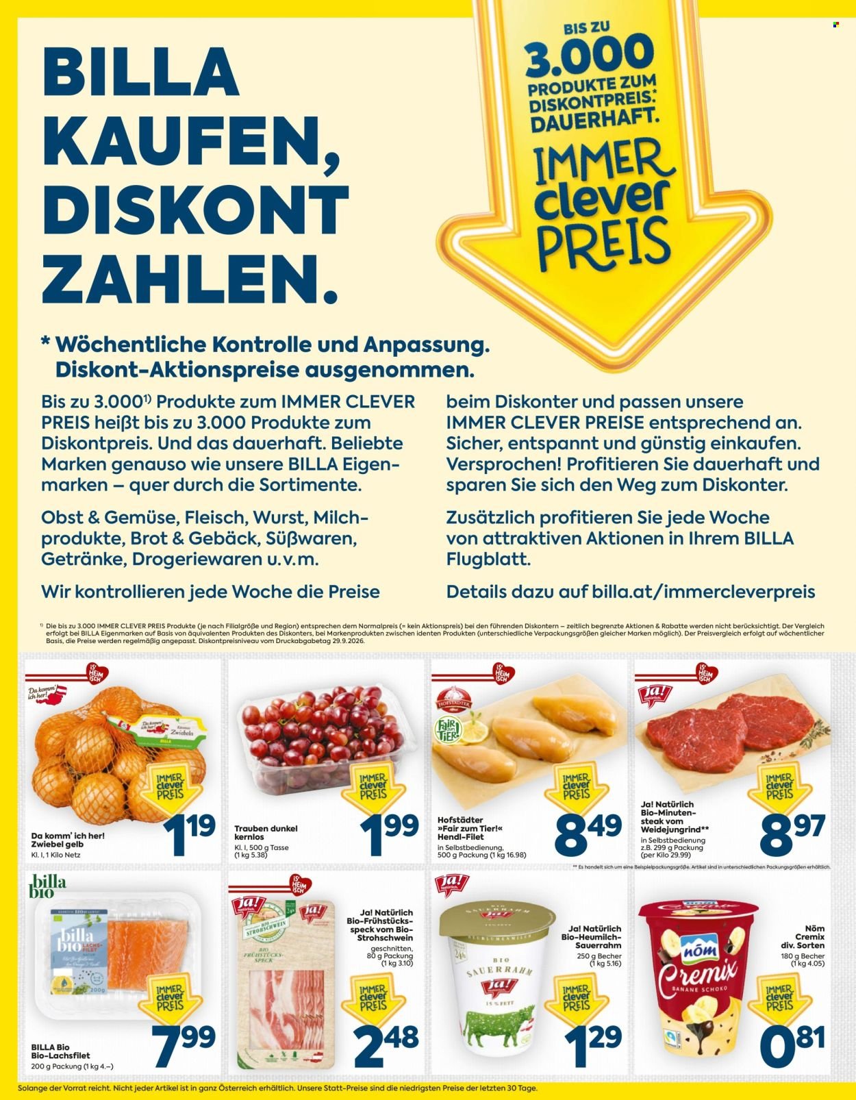 BILLA Flugblatt - Ab Donnerstag, 15.10.2026