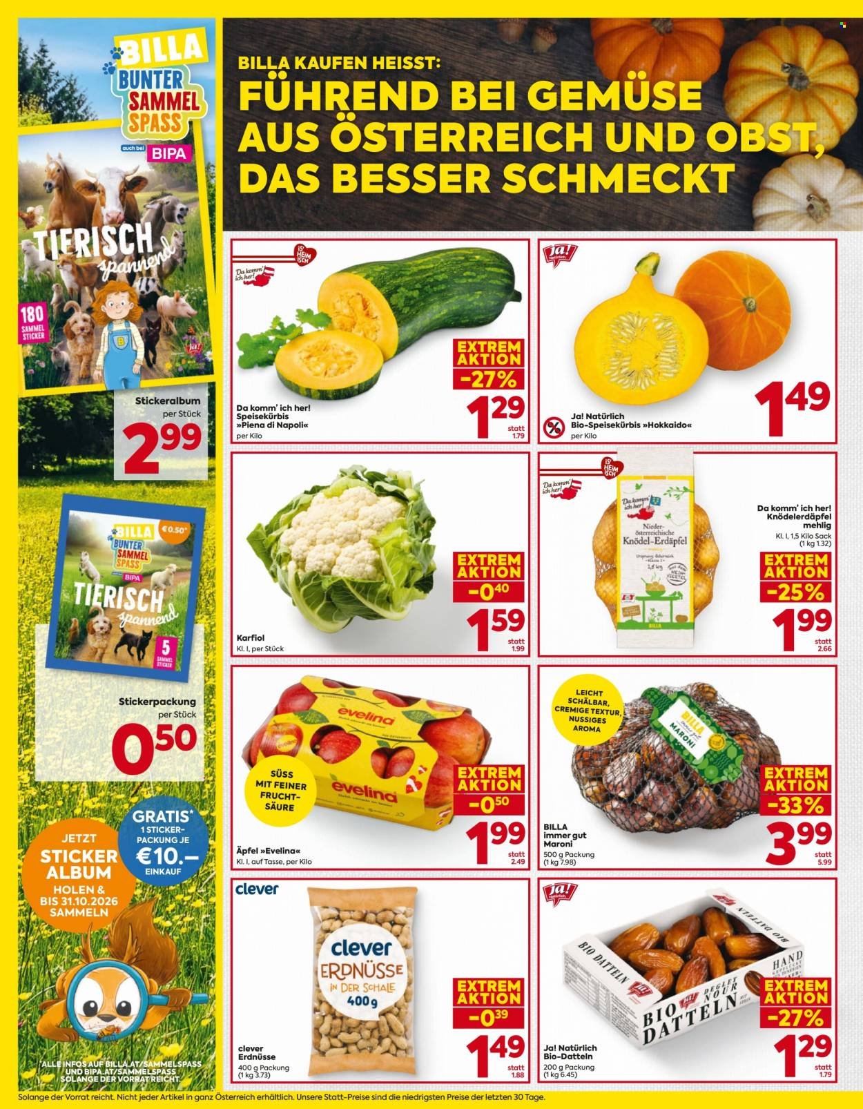 BILLA Flugblatt - Ab Donnerstag, 15.10.2026