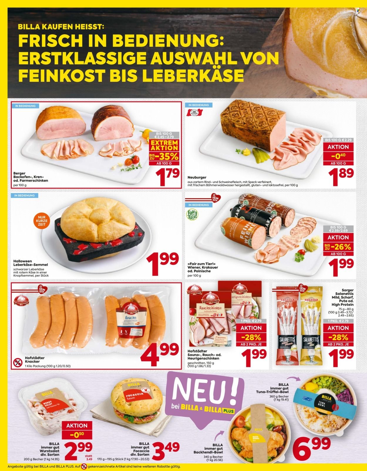 BILLA Flugblatt - Ab Donnerstag, 15.10.2026