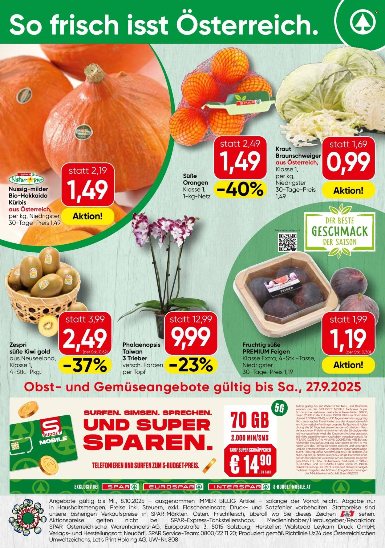 SPAR Flugblatt - KW 39 - Wien (2025-09-25 - 2025-10-08)