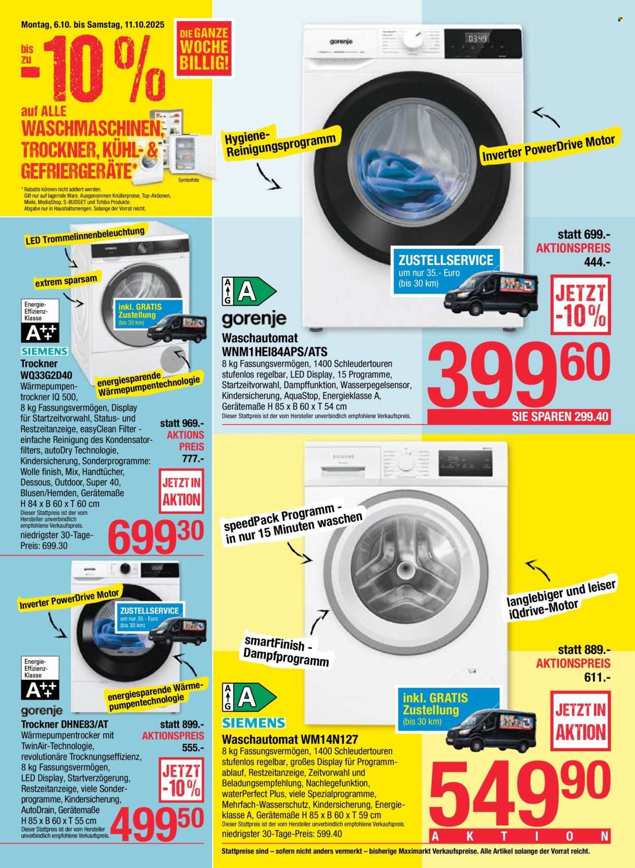MAXIMARKT Flugblatt - Ab Montag, 6.10.2025 (2025-10-06 - 2025-10-11)