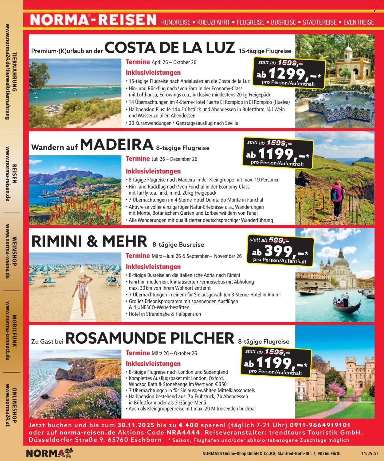 NORMA Flugblatt - Ab Samstag, 1.11.2025