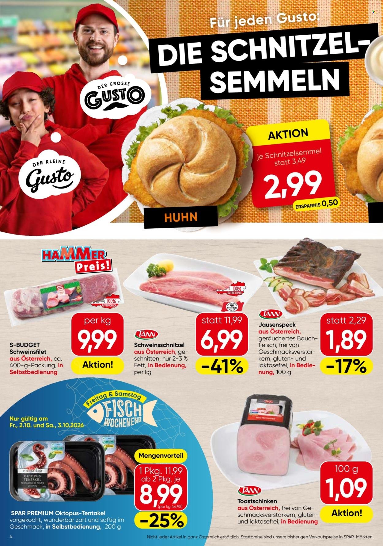 EUROSPAR Flugblatt - Ab Donnerstag, 1.10.2026