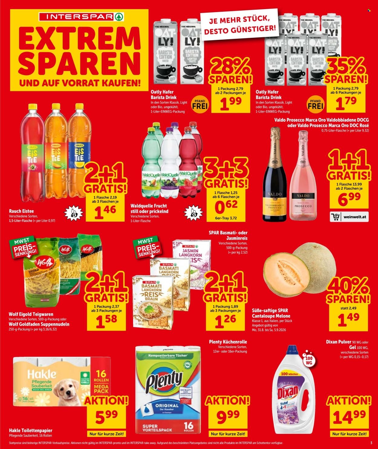 INTERSPAR Flugblatt - Ab Donnerstag, 3.9.2026