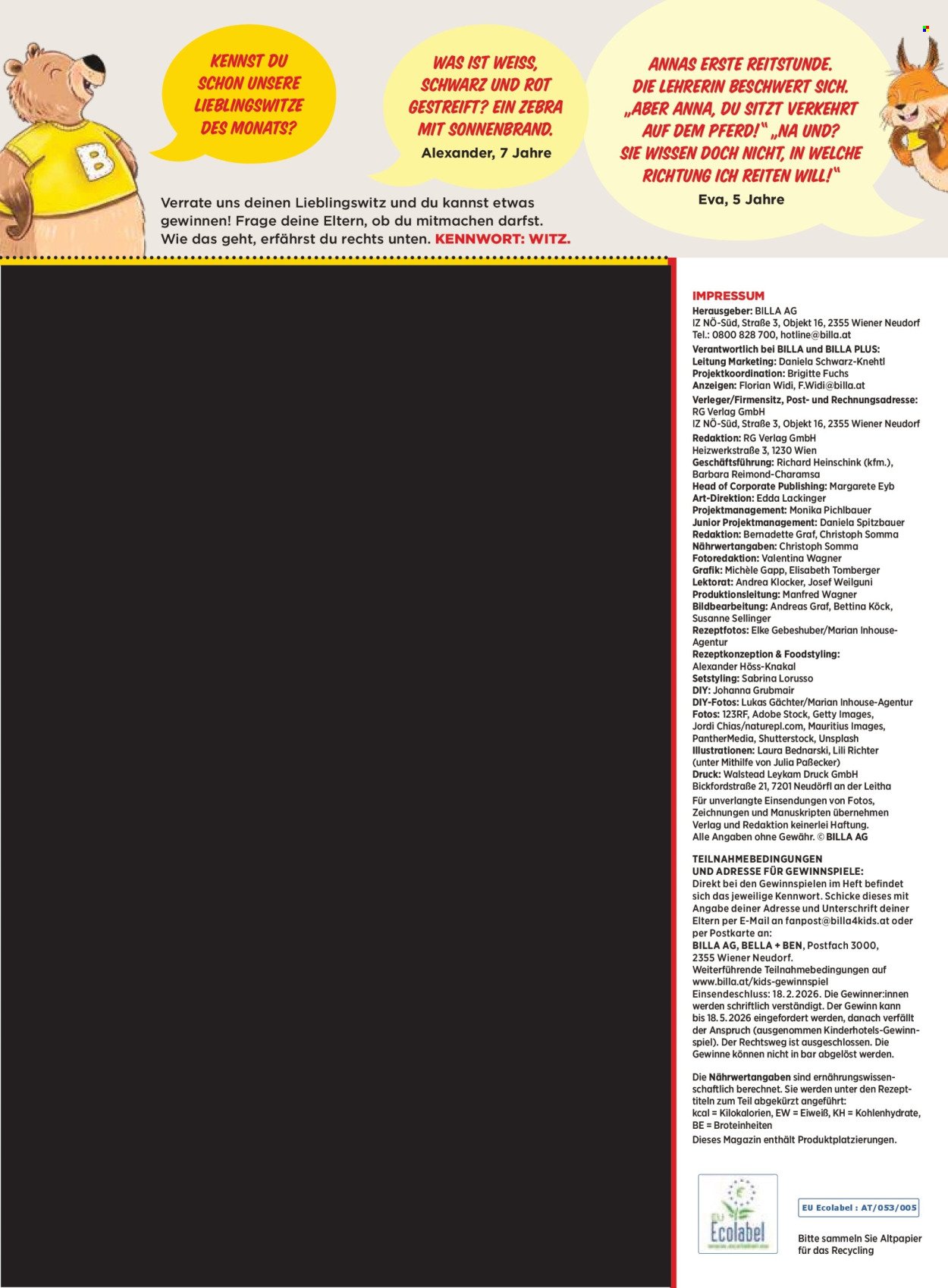 BILLA Flugblatt - Ab Montag, 1.12.2025