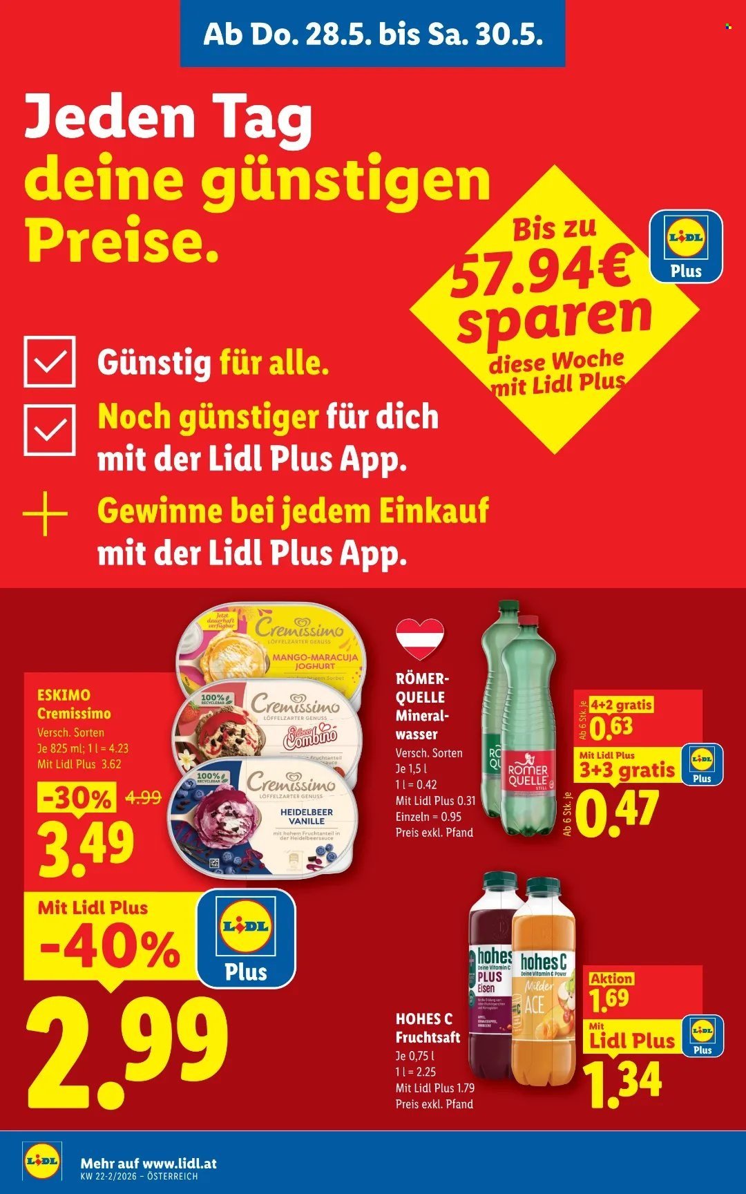 LIDL Flugblatt - Ab Donnerstag, 28.5.2026