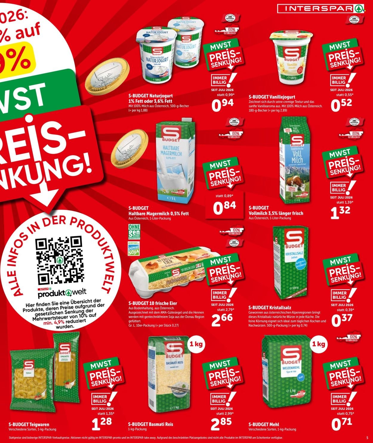 INTERSPAR Flugblatt - Ab Mittwoch, 1.7.2026