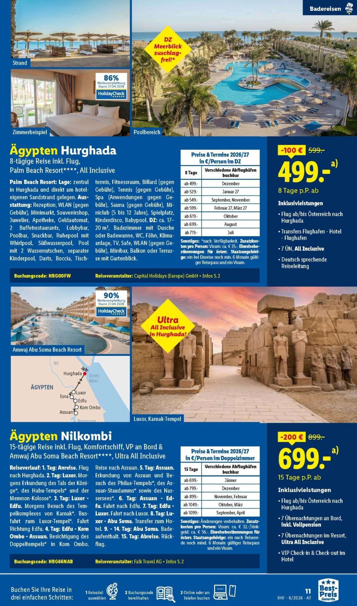LIDL Flugblatt - Juni Reise-Highlights