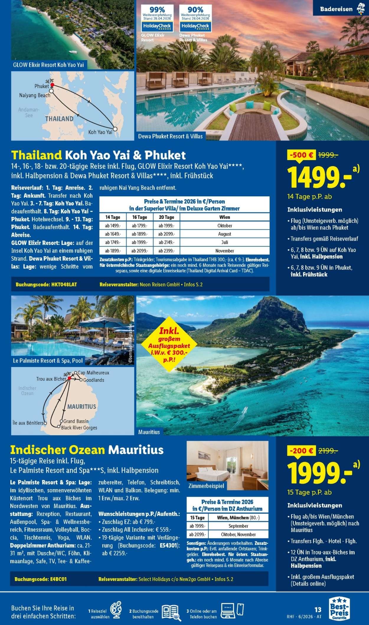 LIDL Flugblatt - Juni Reise-Highlights