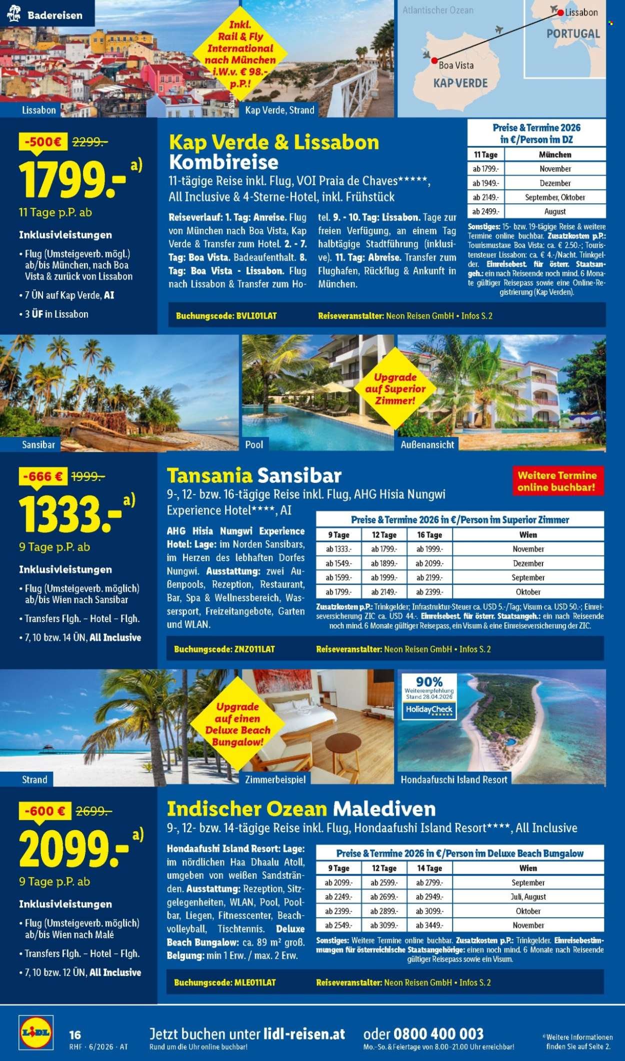 LIDL Flugblatt - Juni Reise-Highlights