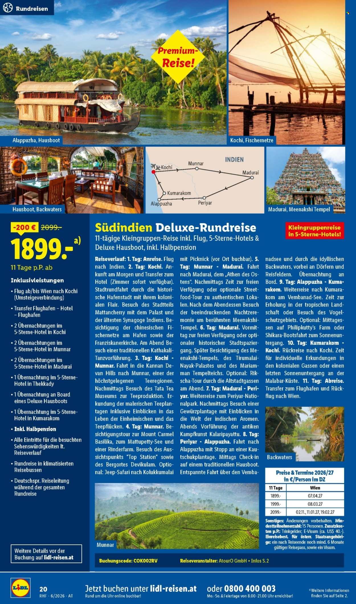 LIDL Flugblatt - Juni Reise-Highlights