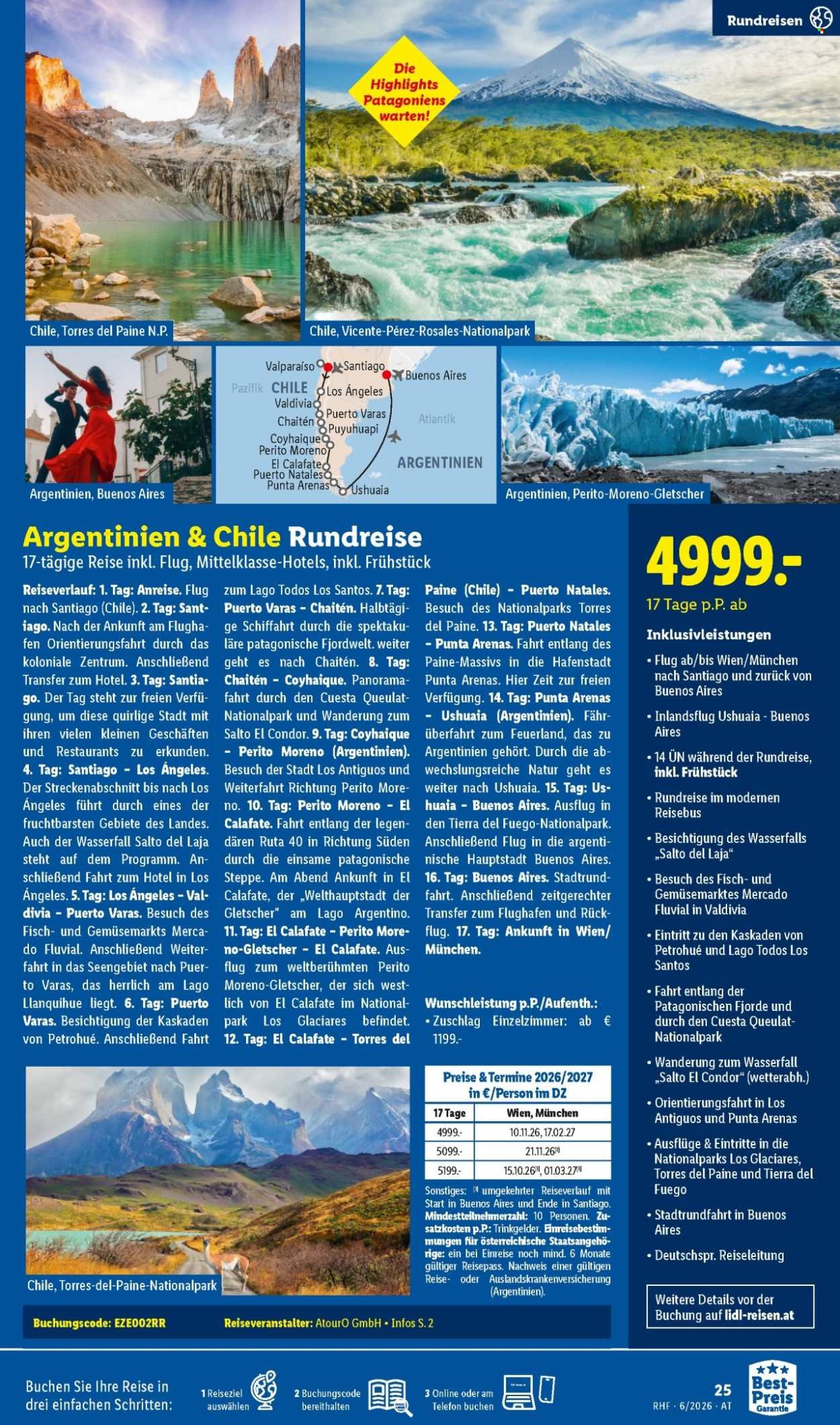 LIDL Flugblatt - Juni Reise-Highlights