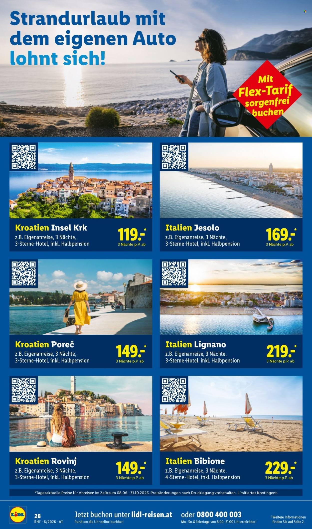 LIDL Flugblatt - Juni Reise-Highlights