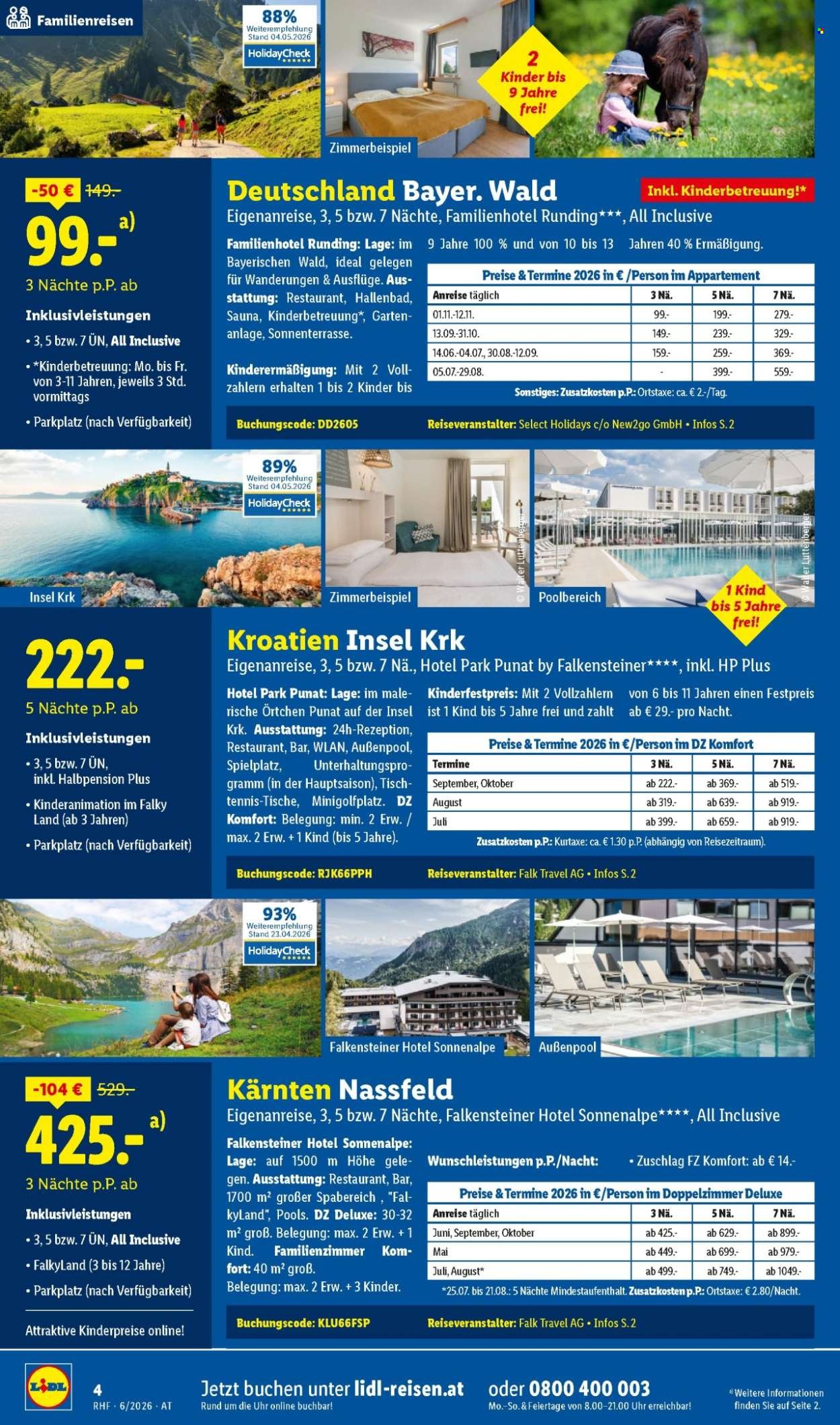 LIDL Flugblatt - Juni Reise-Highlights