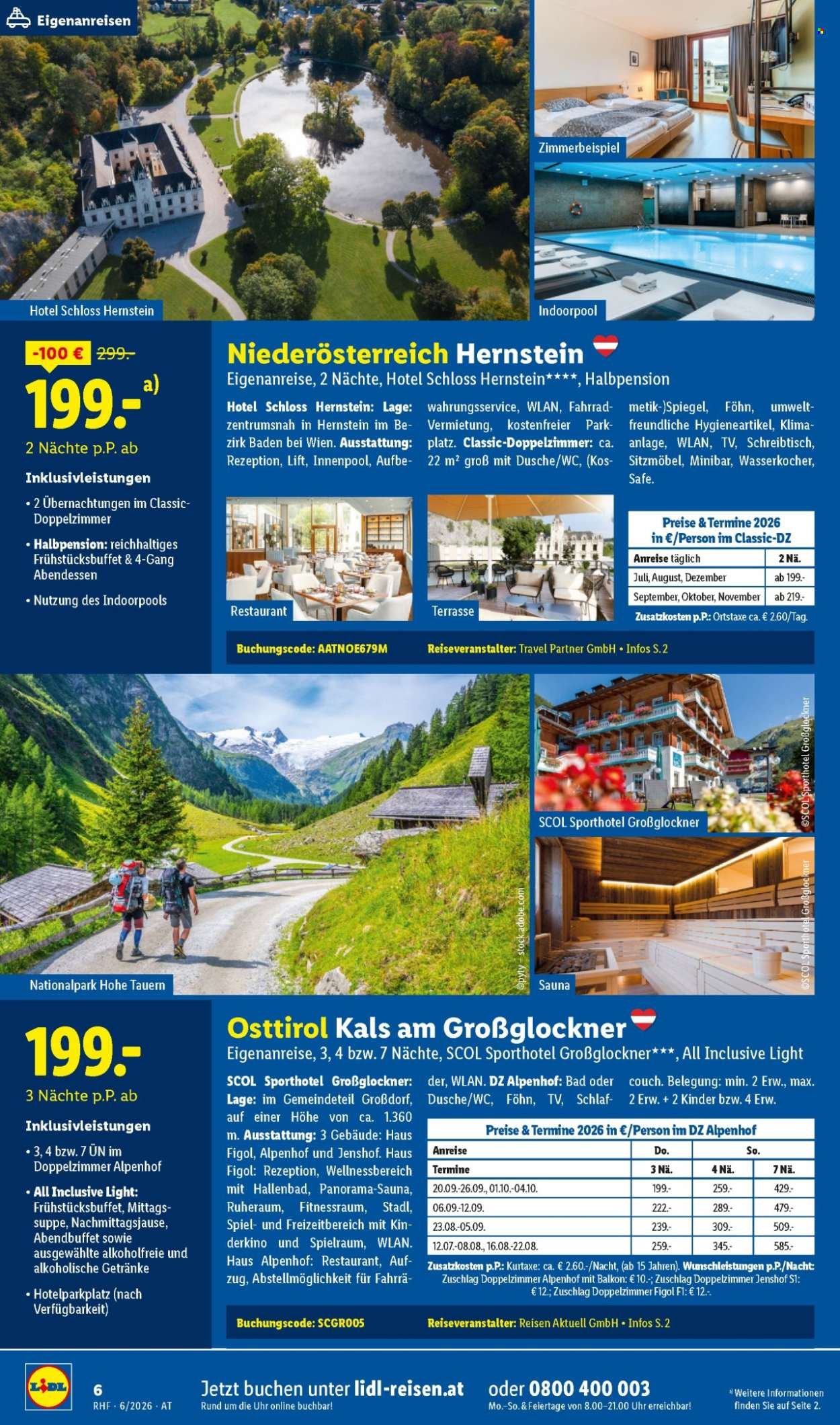 LIDL Flugblatt - Juni Reise-Highlights