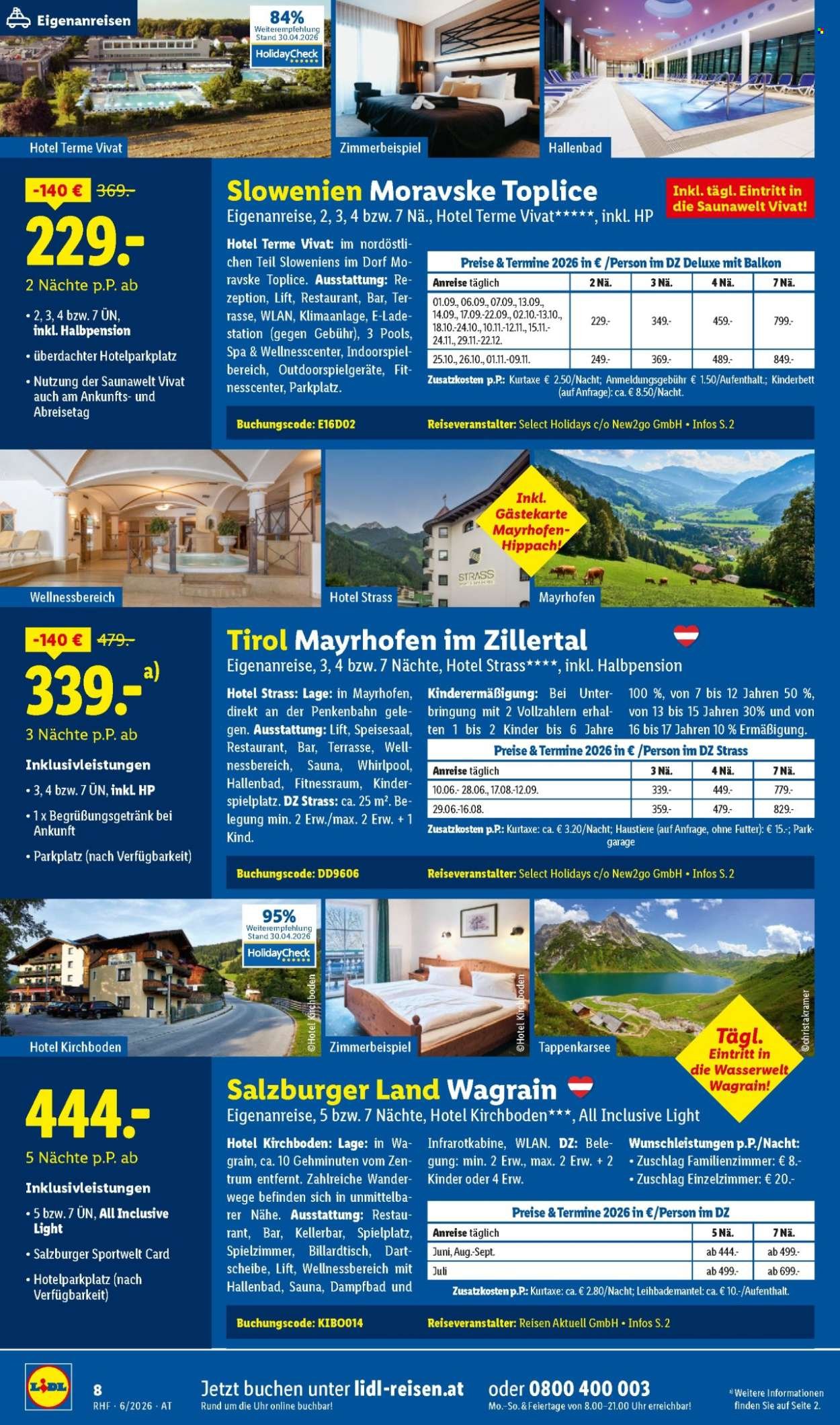 LIDL Flugblatt - Juni Reise-Highlights