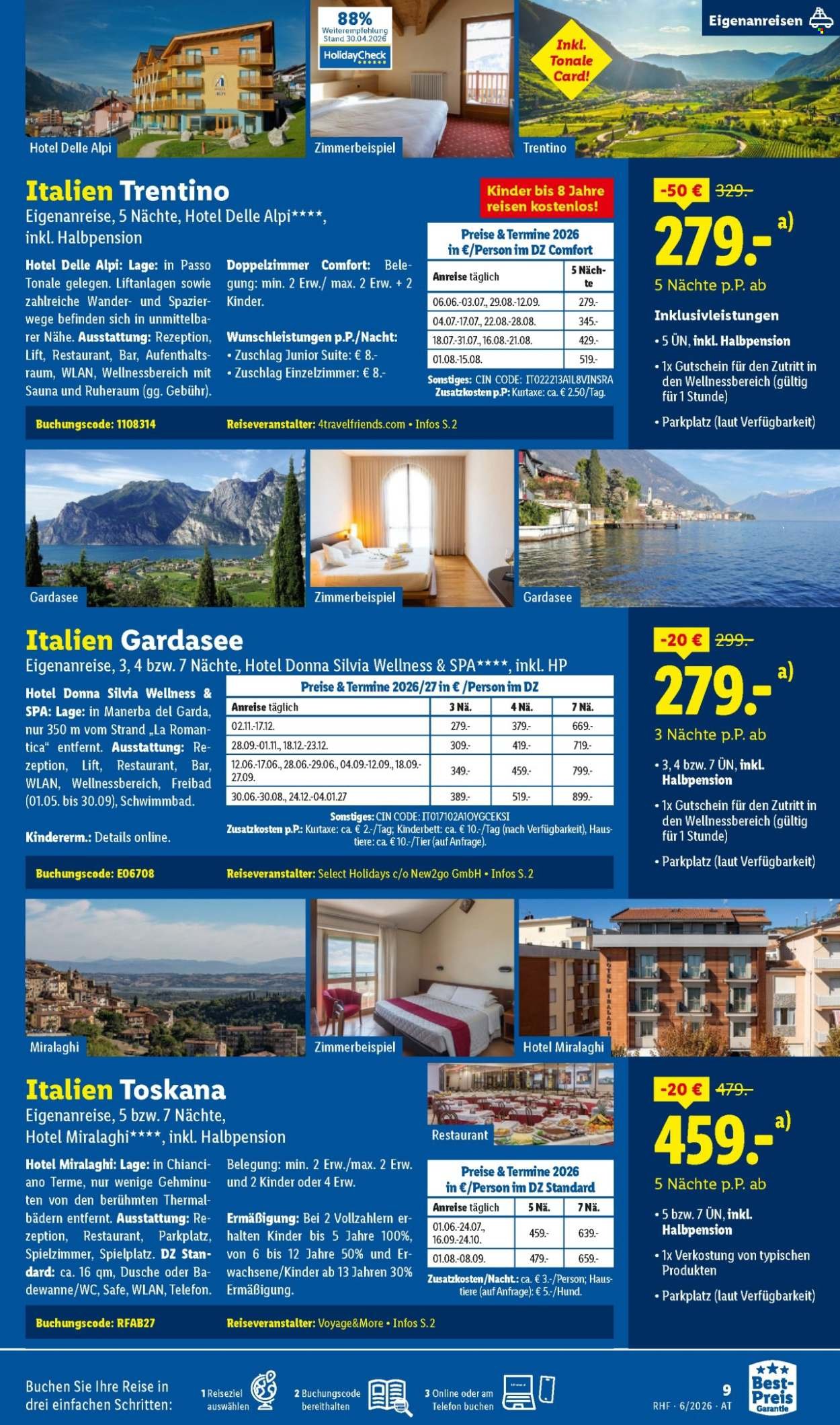 LIDL Flugblatt - Juni Reise-Highlights