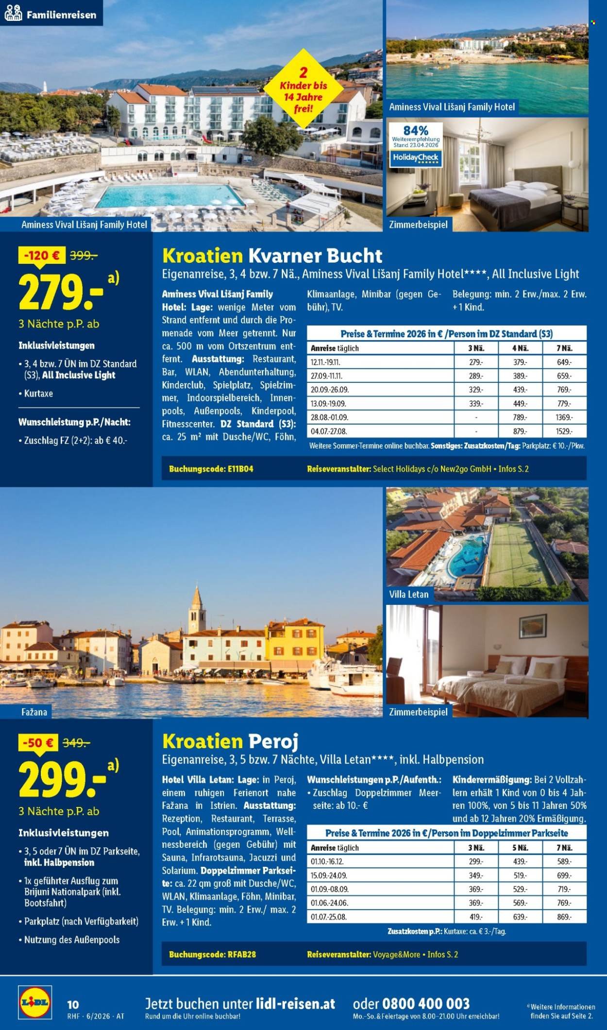 LIDL Flugblatt - Juni Reise-Highlights