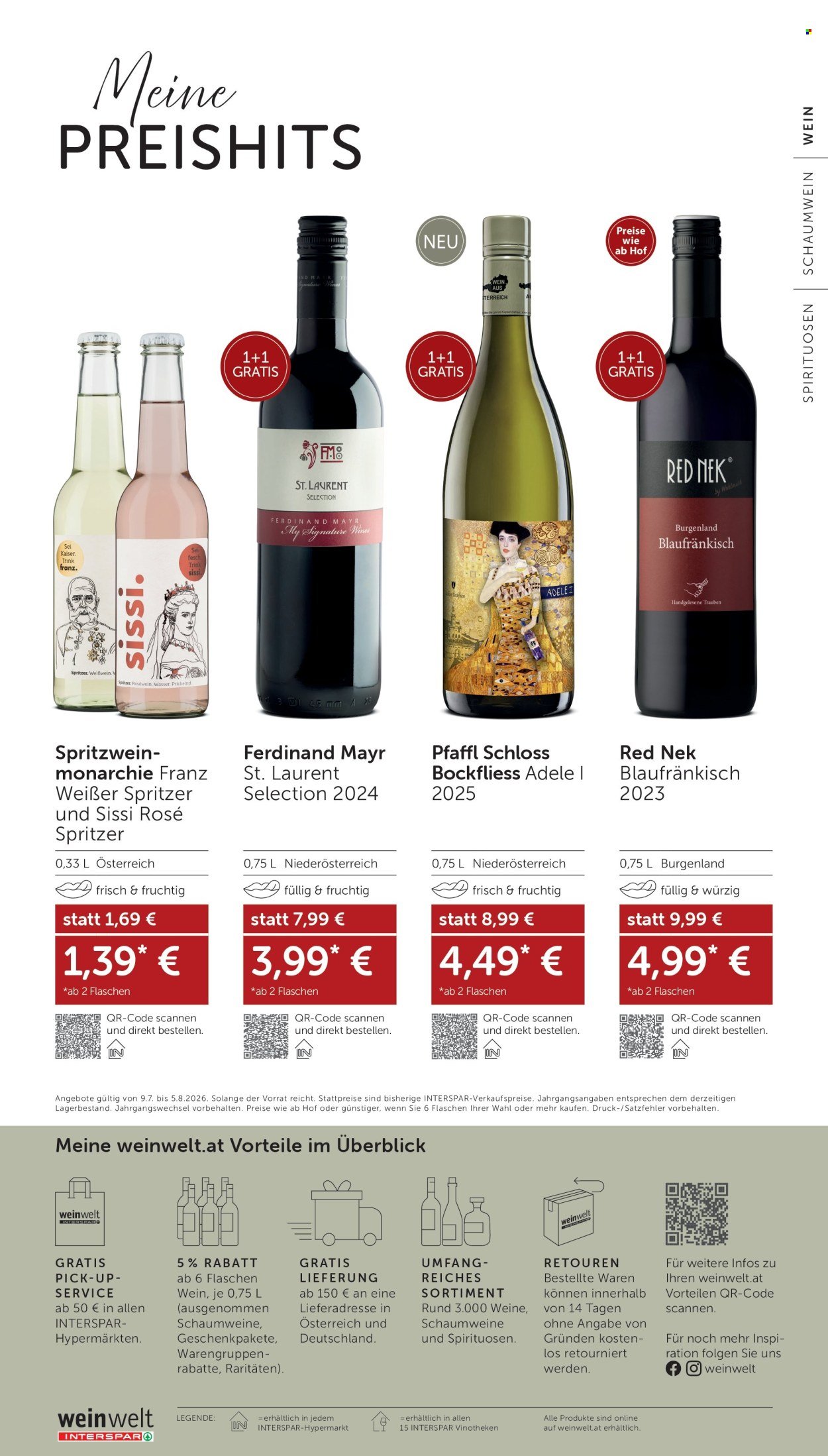 INTERSPAR Flugblatt - Ab Donnerstag, 9.7.2026