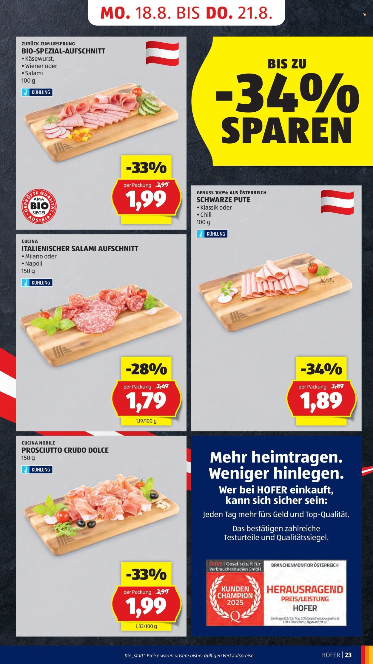 HOFER Flugblatt - Ab Donnerstag, 14.8.2025 (2025-08-14 - 2025-08-21)