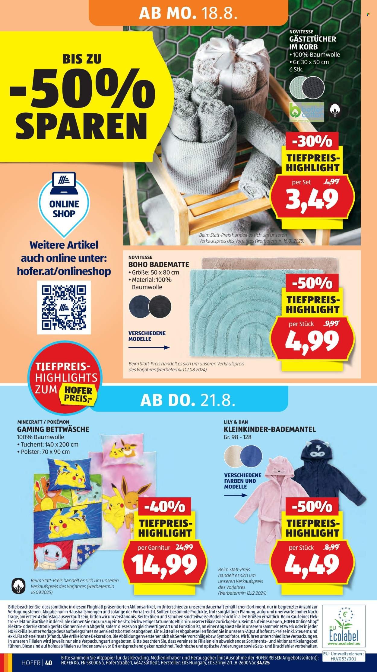 HOFER Flugblatt - Ab Donnerstag, 14.8.2025 (2025-08-14 - 2025-08-21)
