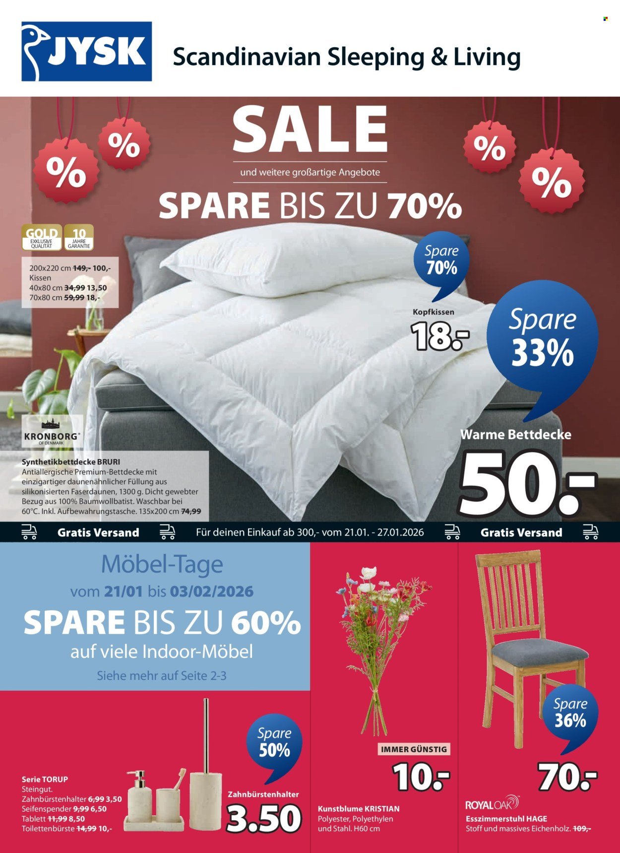 JYSK Flugblatt - Großartige Angebote