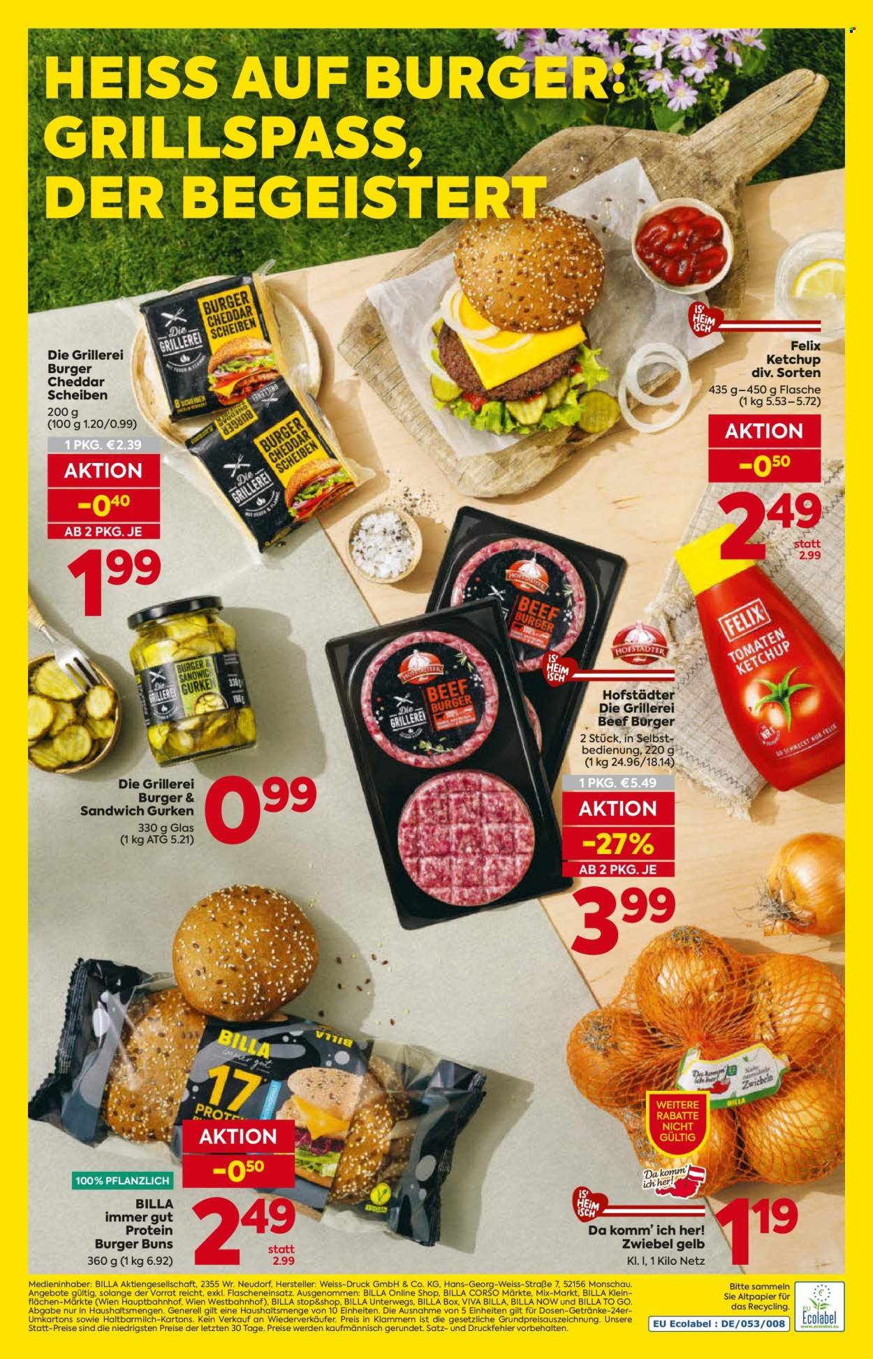 BILLA Flugblatt - Grillen