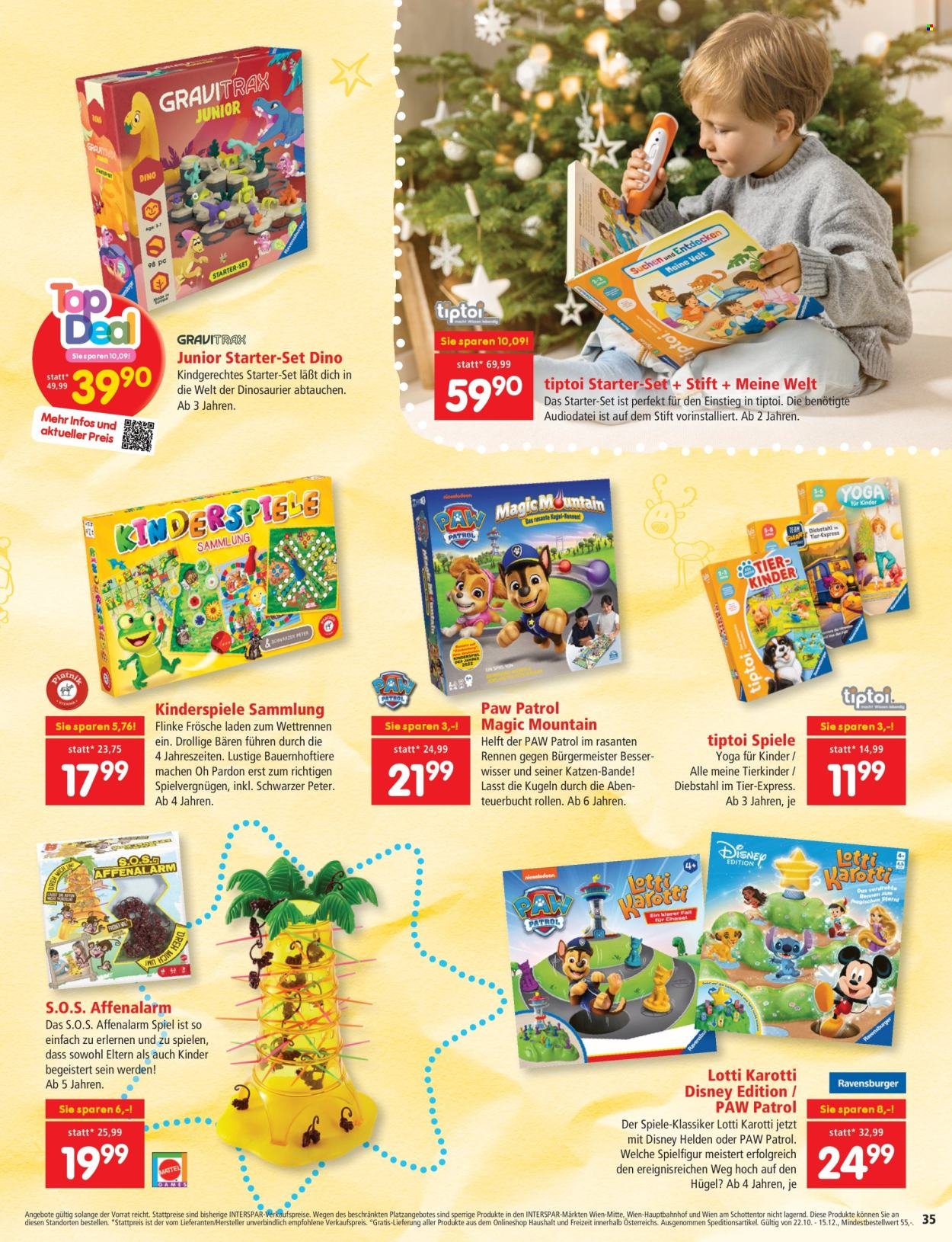 INTERSPAR Flugblatt - Kindergeschenke KW44 (2025-10-30 - 2025-12-24) | 35