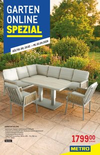 METRO Flugblatt - Garten Online Spezial