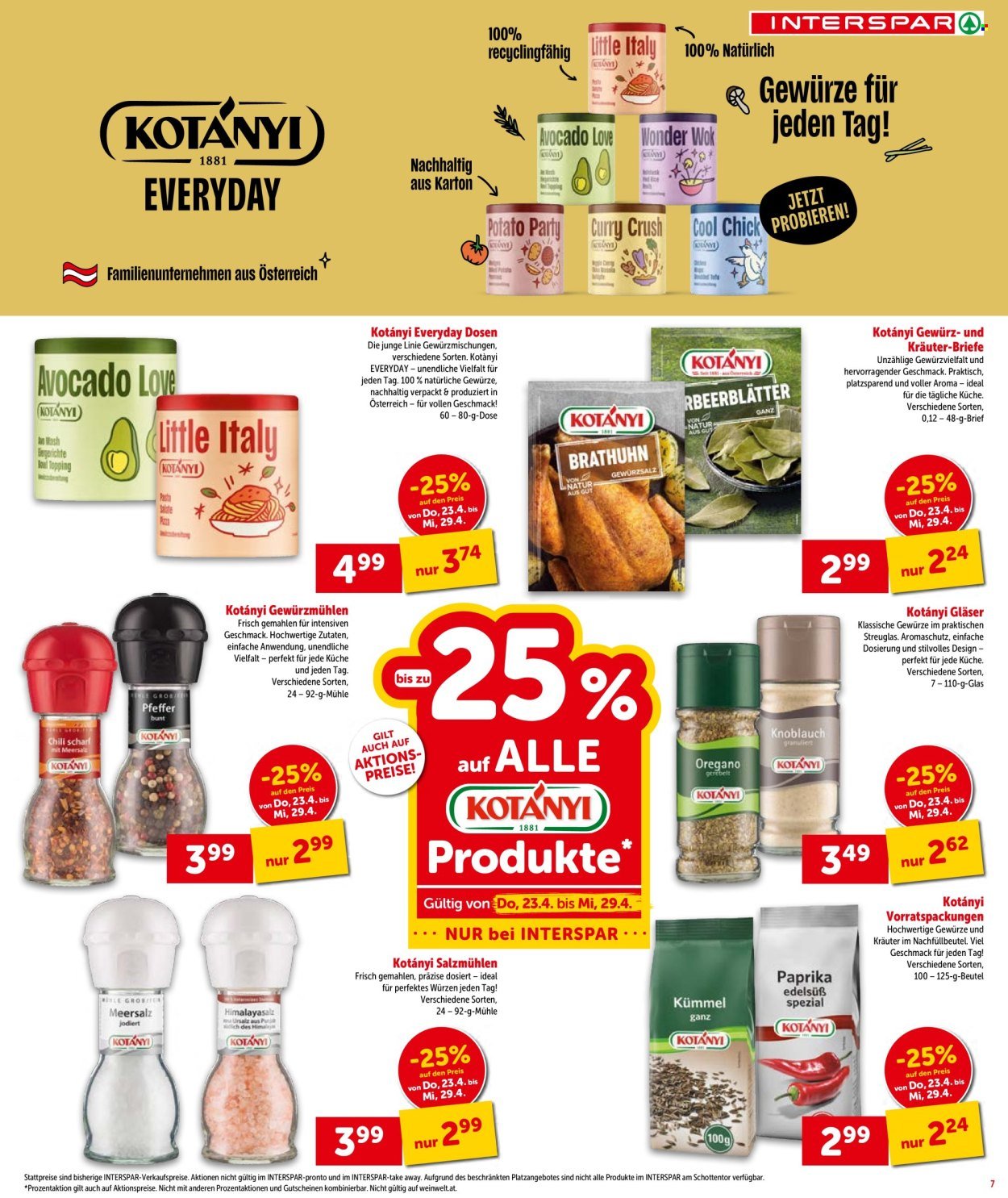INTERSPAR Flugblatt - Ab Donnerstag, 23.4.2026
