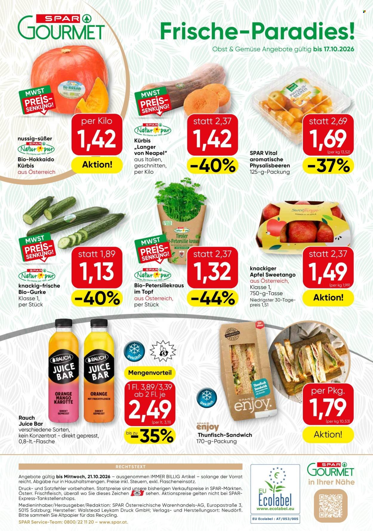 SPAR Flugblatt - Gourmet