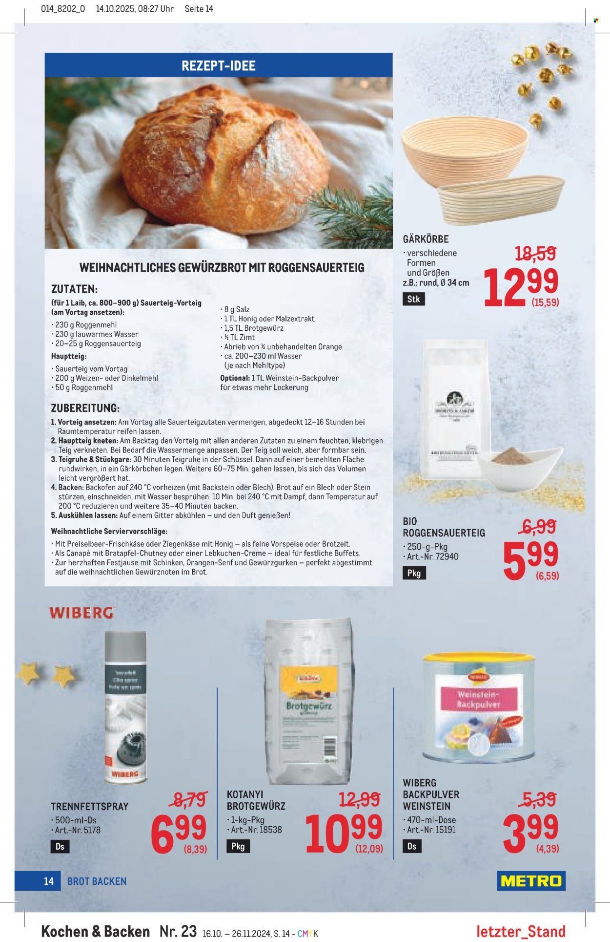 METRO Flugblatt - Backen Spezial (2025-10-30 - 2025-11-26) | 14