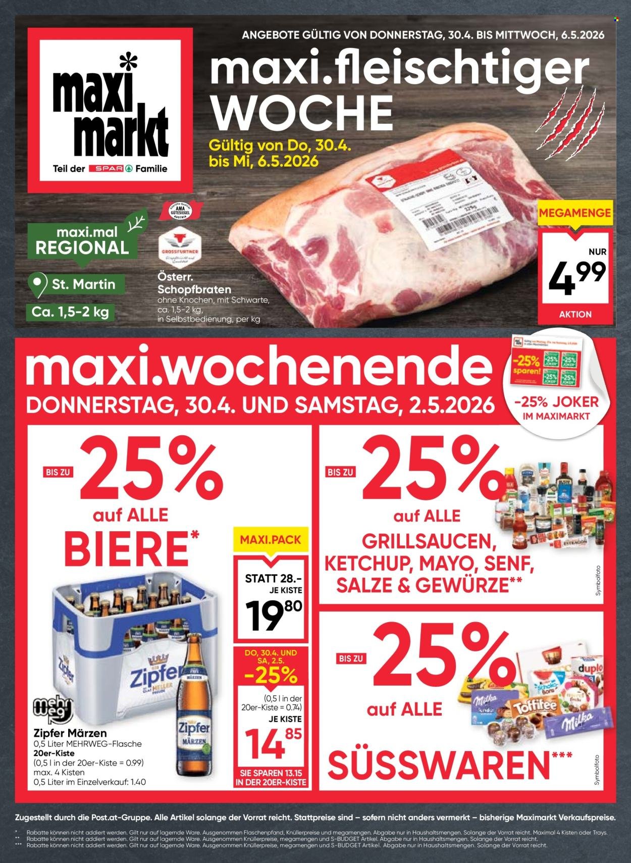 MAXIMARKT Flugblatt - Ab Donnerstag, 30.4.2026