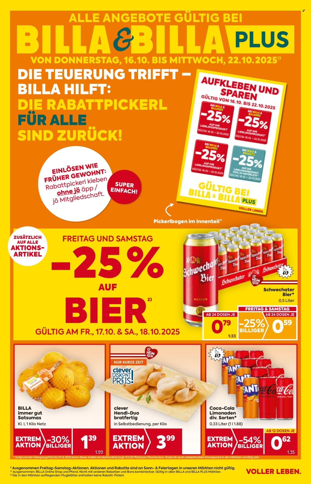 BILLA Flugblatt - Ab Donnerstag, 16.10.2025 (2025-10-16 - 2025-10-22) | 1