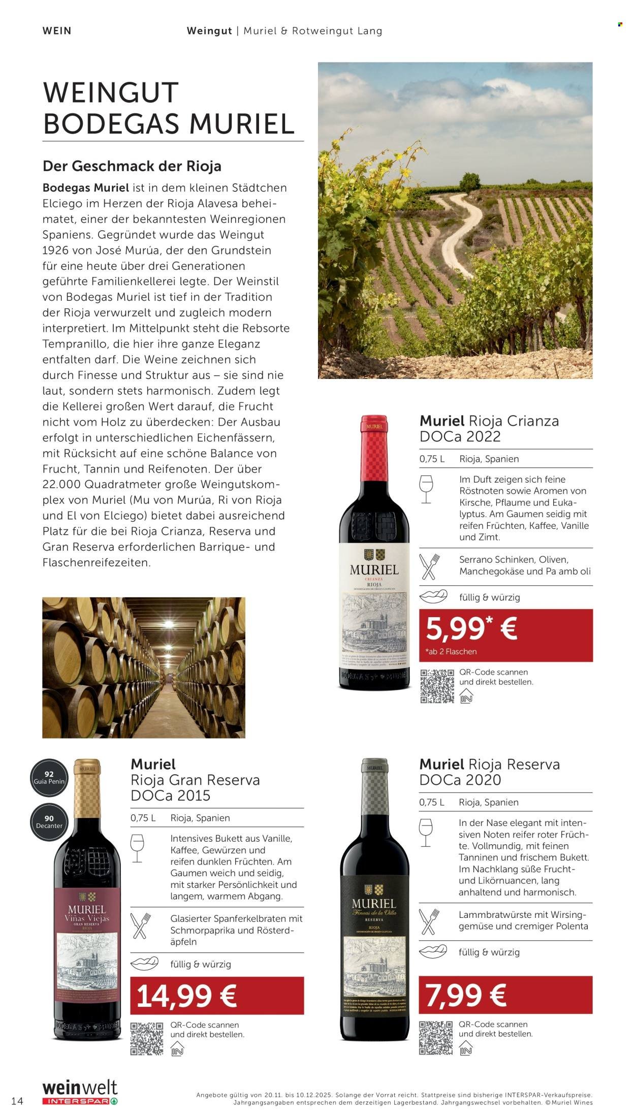 INTERSPAR Flugblatt - weinwelt Bestseller 12-2025