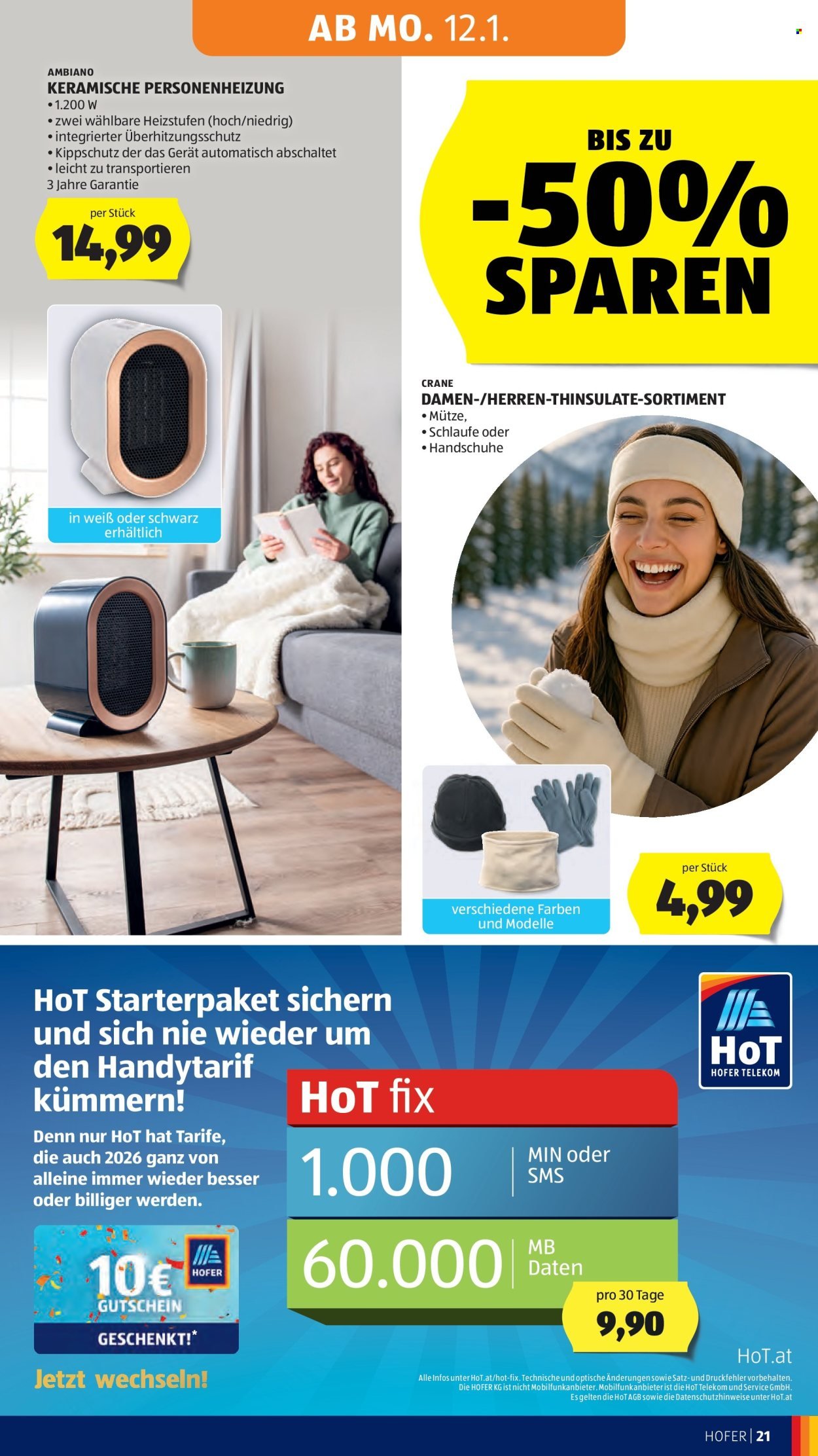 HOFER Flugblatt - Ab Freitag, 9.1.2026