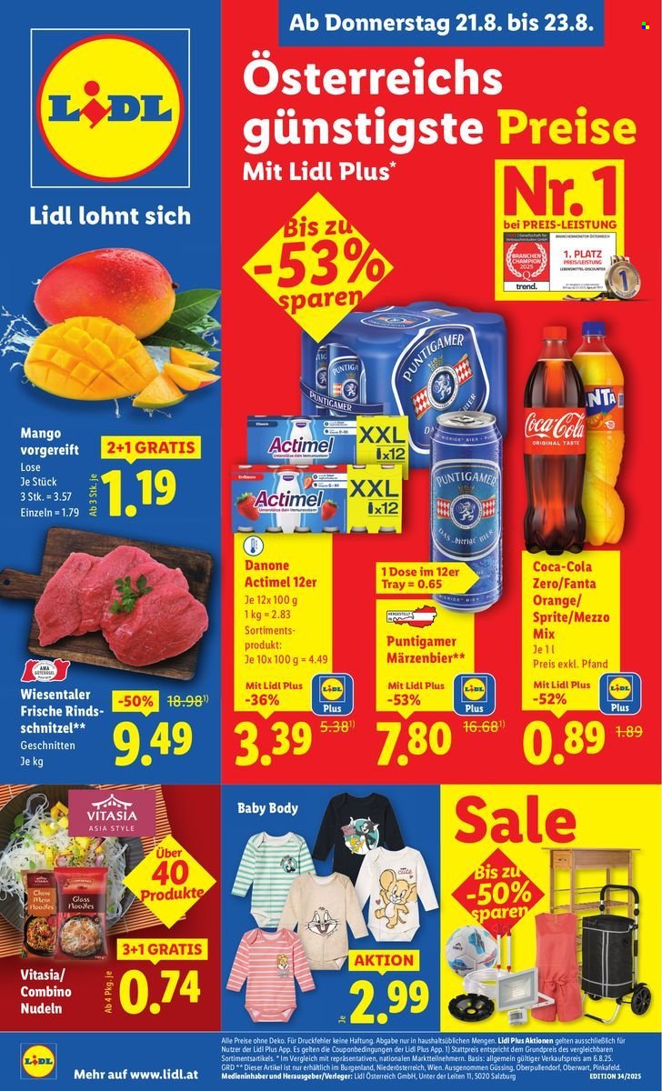 LIDL Flugblatt - Ab Donnerstag, 21.8.2025 (2025-08-21 - 2025-08-27) | 1