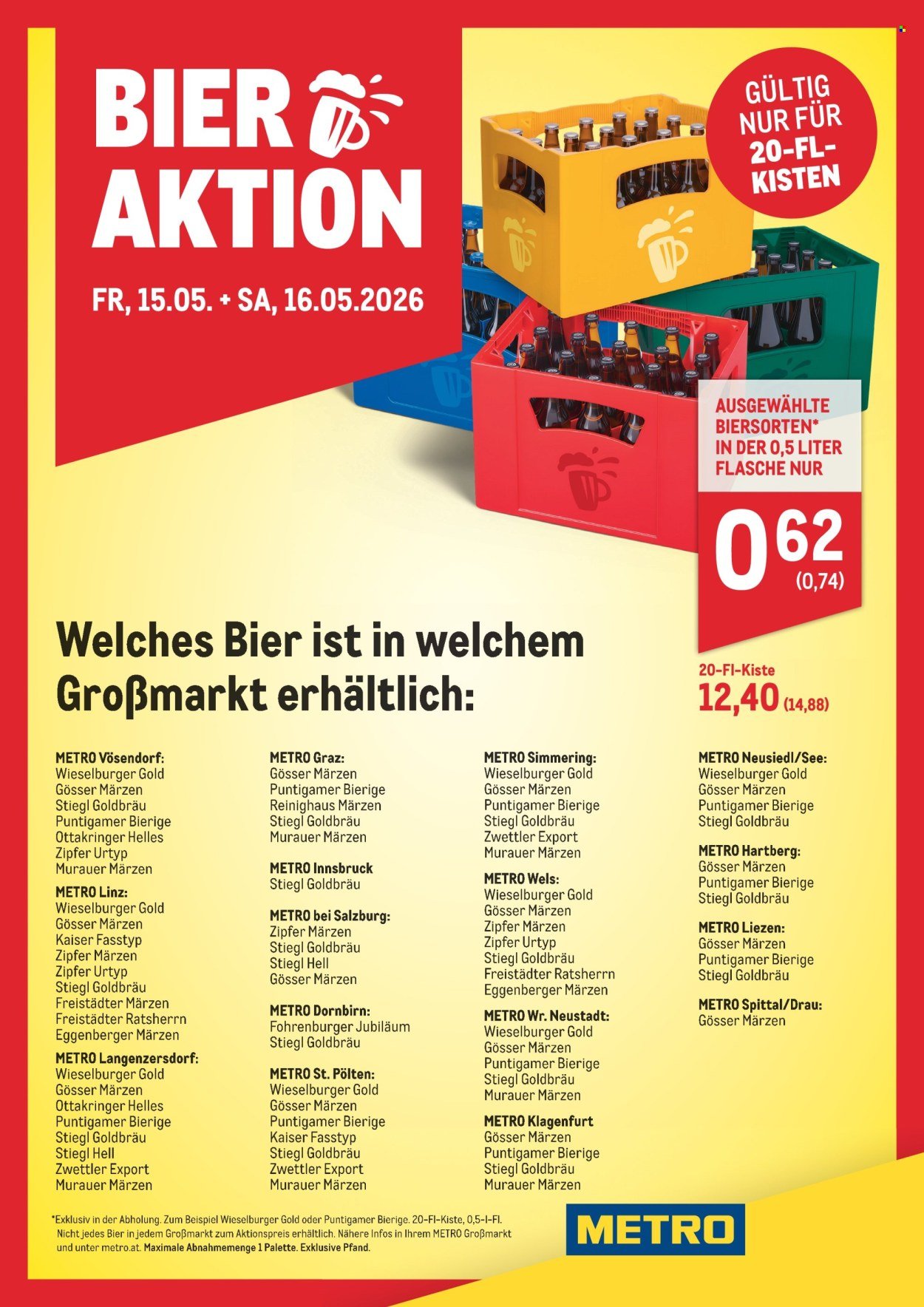 METRO Flugblatt - Bieraktion