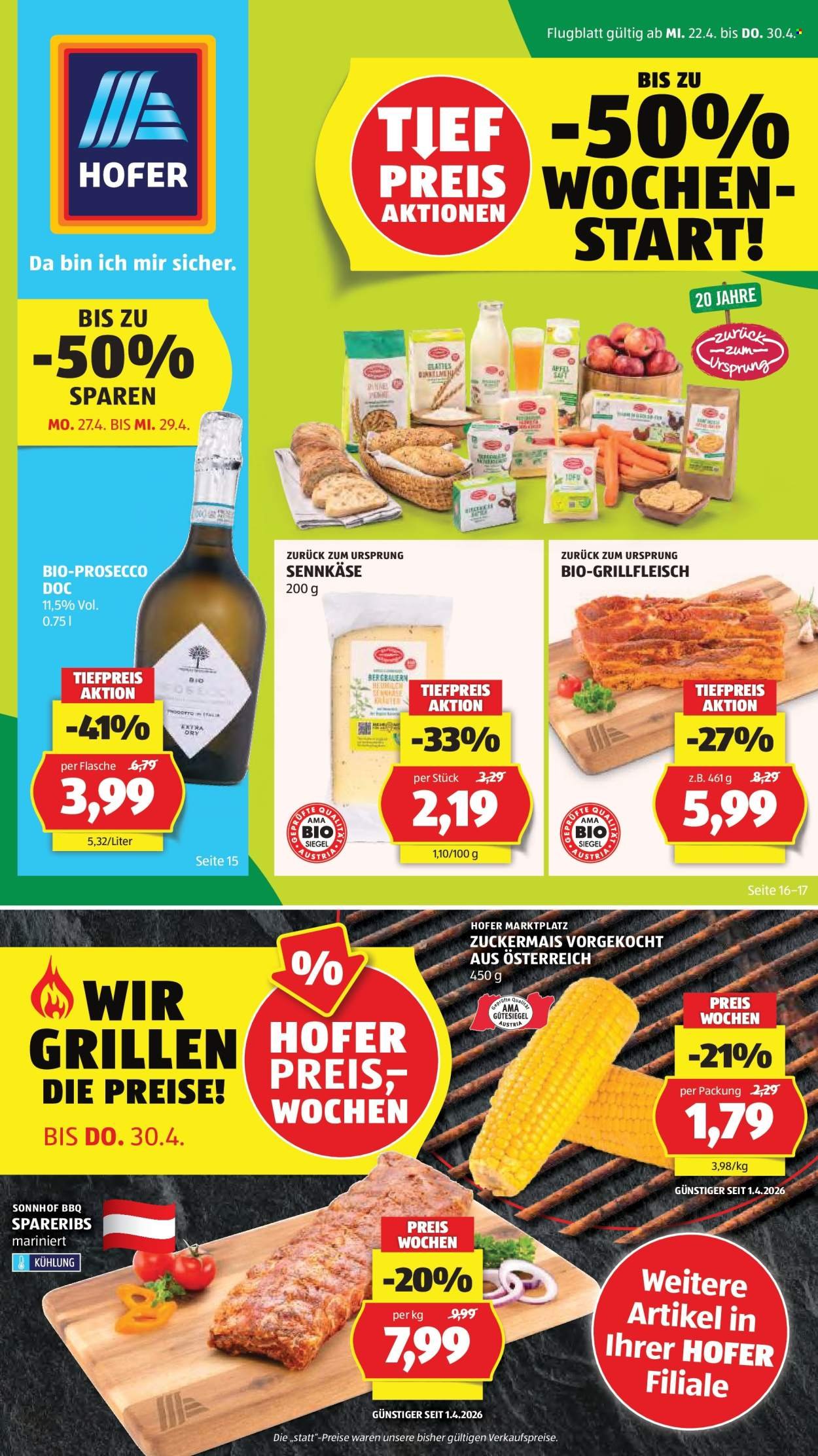 HOFER Flugblatt - Ab Mittwoch, 22.4.2026