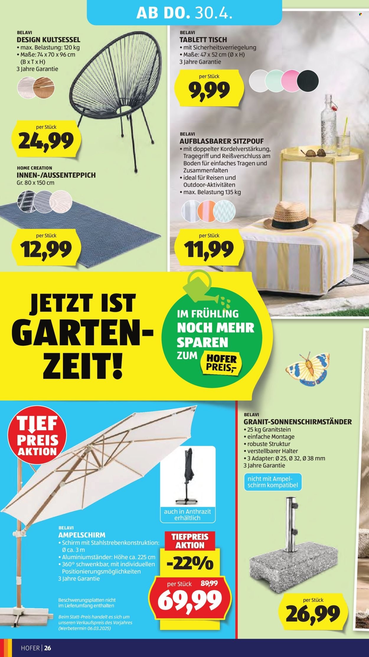 HOFER Flugblatt - Ab Mittwoch, 22.4.2026