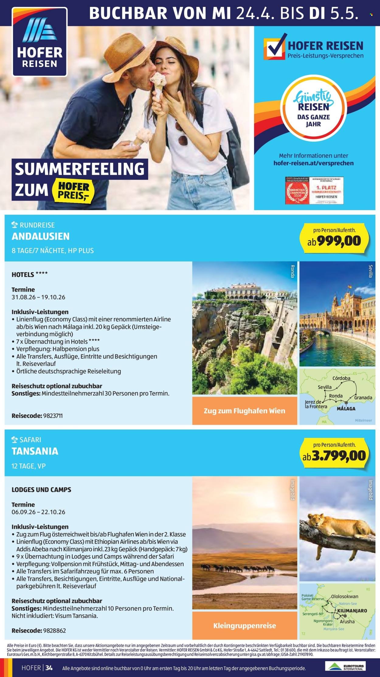 HOFER Flugblatt - Ab Mittwoch, 22.4.2026