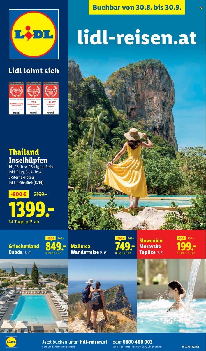 LIDL Flugblatt - Reisen - September Reise-Highlights (2025-08-29)