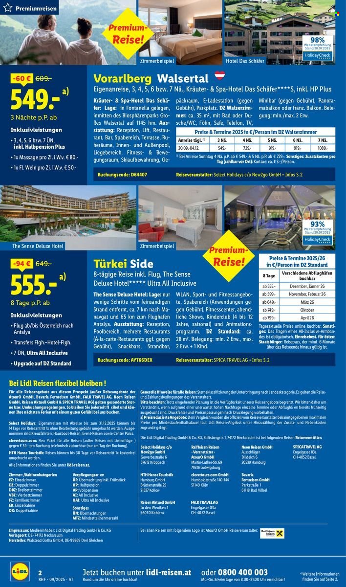 LIDL Flugblatt - Reisen - September Reise-Highlights (2025-08-29)